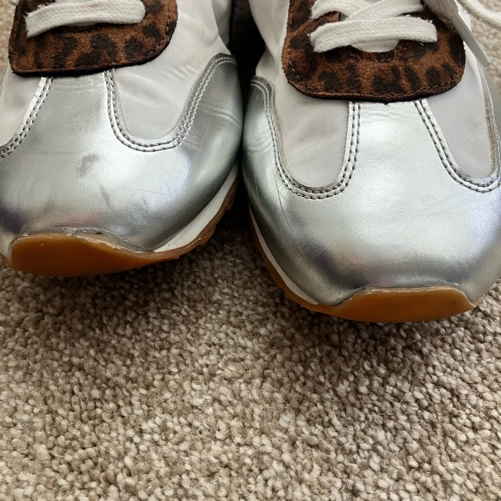 JF Kate Retro Animal‎ Print Lace Up Sneakers Size 12